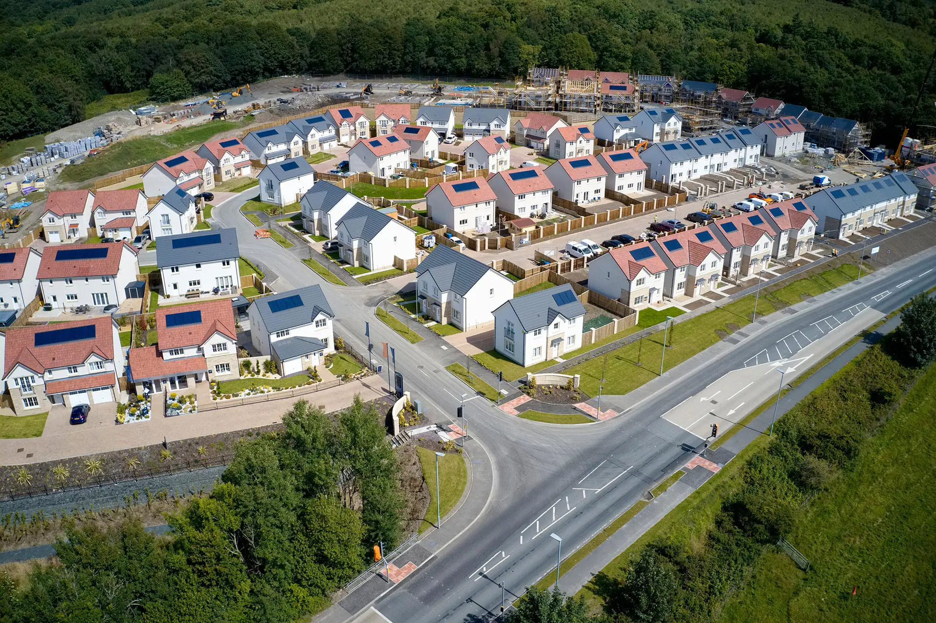 A new housing development