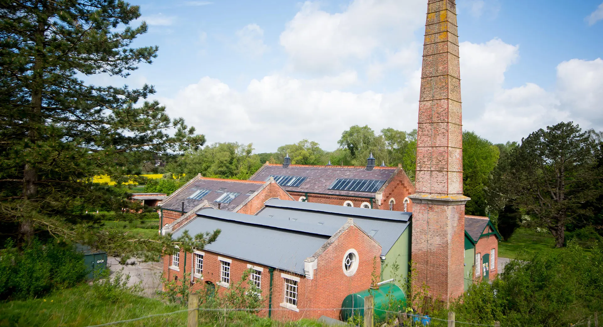 Twyford Waterworks on a sunny day